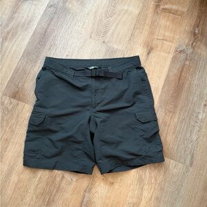 North Face Men's Charcoal Grey Cargo Hybrid Hiking Shorts